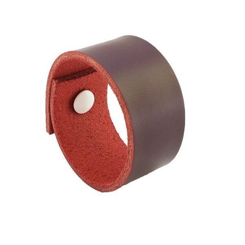 02 Puxadores Bols Parafuso - Couro Legítimo Marsala:Branco