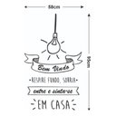 Ver imagem 2 de Adesivo de Parede Decorativo Frase Bem-vindo com Lâmpada