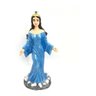 Imagem Orixa Iemanja Manto Azul Metalizada Escultura Resina Estatua 17,5 Cm - 1