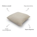 Ver imagem 3 de Capa de Almofada Decorativa Tricot Golden com Zíper 45x45cm