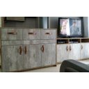 Ver imagem 4 de 02 Puxadores Four 4 Parafusos - Couro Legítimo Rosa:Dourado