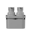 Ver imagem 1 de Kit de Dispenser e Organizador ou 2 Peças Linha Flow - Chumbo