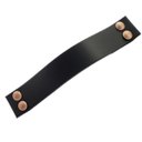 Ver imagem 1 de 02 Puxadores Four 4 Parafusos - Couro Legítimo Preto:Cobre