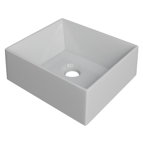 Cuba Pia de Apoio para Banheiro Retangular 30cm Joy C08 Branco - Mpozenato