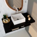 Ver imagem 5 de Cuba Pia de Apoio para Banheiro Retangular 30cm Joy C08 Branco - Mpozenato