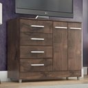 Ver imagem 2 de Comoda Gisele 4 Gavs 2 Portas Chocolate