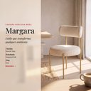 Ver imagem 2 de Cadeira Sala de Jantar Margara Kit 4 Aço Dourado Bouclê Ted D03 - D'Rossi