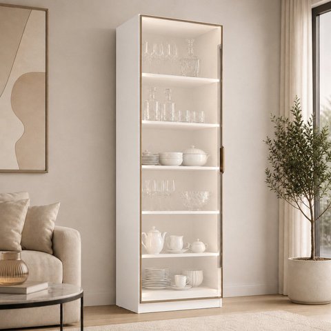 Cristaleira Porta Reflecta Sublime Yescasa Branco