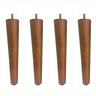 Kit 4 Pé Palito 30cm para Sofá, Puff, Poltrona Castanho - 1