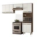 Ver imagem 1 de Armario de Cozinha Lemon com 8 Portas 222 Cm Carvalho Nature/off White