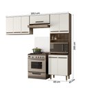 Ver imagem 4 de Armario de Cozinha Lemon com 8 Portas 222 Cm Carvalho Nature/off White