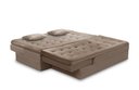 Ver imagem 3 de Sofá Cama King 5 Lugares 2,70m Alice Suede Cappuccino Adonai Estofados