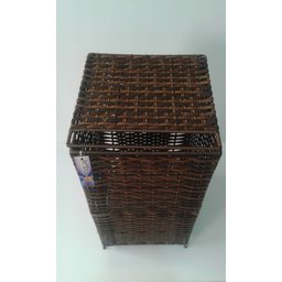 Cesto De Roupa Fibra Sintética 30x30x60 | Argila - 3