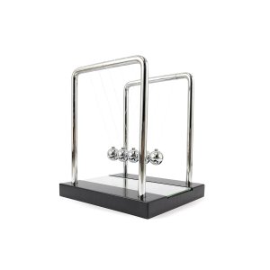 Pendulo De Newton Grande Clássico Decoração Enfeite de Casa Mesa Escritório Sala Quarto Espelhado