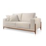 Sofá 4 Lugares Fixo Living Paris Linho Offwhite 2,50m Mk - 1