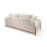 Sofá 4 Lugares Fixo Living Paris Linho Offwhite 2,50m Mk - 3