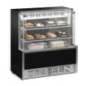 Vitrine Refrigerada Confeitaria Dupla Função GPEA-110R PR Preta Linha Aurora Vidro Reto Gelopar 1 - 1