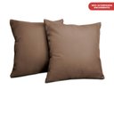 Ver imagem 5 de Kit 2 Capas de Almofadas Velusoft Castor 45x45cm cama inbox