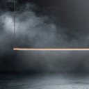 Ver imagem 2 de Pendente Retangular Led 12w 2700k 120cm Tenues Dourado Fosco Mais Luz