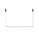 Ver imagem 1 de Pendente Retangular Led 12w 2700k 120cm Tenues Dourado Fosco Mais Luz