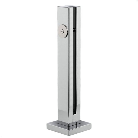 Kit 10 Torre Guarda Corpo Coluna Pinça Inox 30cm para Vidro