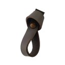 Ver imagem 1 de 02 Puxadores Nó Parafuso - Couro Legítimo Marrom Escuro:Marrom