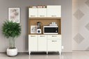 Ver imagem 2 de Kit Cozinha Compacta Berlim 6 portas 1 Gaveta - Atacama/Off White Aramóveis