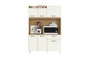 Ver imagem 1 de Kit Cozinha Compacta Berlim 6 portas 1 Gaveta - Atacama/Off White Aramóveis