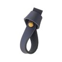 Ver imagem 1 de 02 Puxadores Nó Parafuso - Couro Legítimo Azul Marinho:Dourado