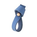 Ver imagem 1 de 02 Puxadores Nó Parafuso - Couro Legítimo Azul:Rose Gold