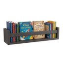 Ver imagem 7 de Revisteiro de Parede 45cm Prateleira para Livros e Revistas:preto