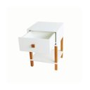 Ver imagem 4 de Mesa de Cabeceira Evo Branca 1 Gaveta Alta