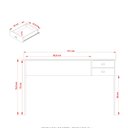 Ver imagem 4 de Mesa de Escritório com 2 Gavetas - Nogal