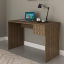 Ver imagem 1 de Mesa de Escritório com 2 Gavetas - Nogal