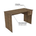Ver imagem 3 de Mesa de Escritório com 2 Gavetas - Nogal