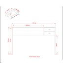 Ver imagem 5 de Mesa de Escritório com 2 Gavetas - Nogal
