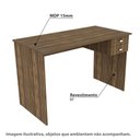 Ver imagem 2 de Mesa de Escritório com 2 Gavetas - Nogal