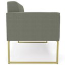 Ver imagem 7 de Sofá Namoradeira Base Industrial Dourado Ana Bouclé Menta - Ibiza