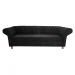 Ver imagem 1 de Sofá Chesterfield Conde Del 2,30m Suede Preto / decoração , Sala , Recepção