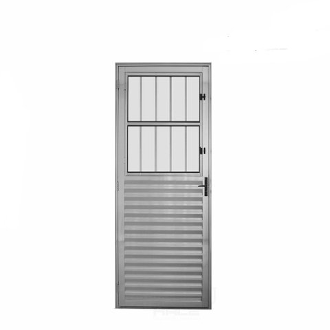 Porta Postigo Aluminio Brilhante 2.10 x 0.80 Lado Esquerdo - Hale