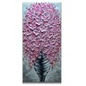 Quadro Pintura Tela floral Sala de Estar Pintado a Mão 5424: 90cm (A) x 180	cm (L) - 2