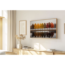 Ver imagem 1 de Quadro Decorativo N°234 160x90cm - Panorâmico - Arvores Outonais - Madeira Clara - Rollflex
