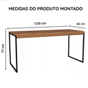 Ver imagem 6 de Mesa para Escritório Profissional Diretor 1,50 - Freijó