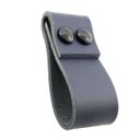 Ver imagem 1 de 02 Puxadores DobaTwo Parafuso - Couro Legítimo Azul Marinho:Preto