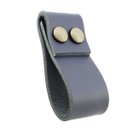 Ver imagem 1 de 02 Puxadores DobaTwo Parafuso - Couro Legítimo Azul Marinho:Ouro Velho