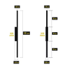 Arandela Perfil Led Slim Luz Indireta 240leds 1 Metro Preto - 4