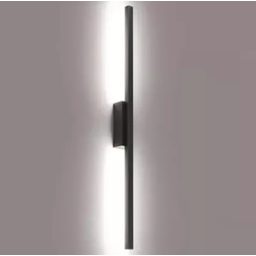 Arandela Perfil Led Slim Luz Indireta 240leds 1 Metro Preto - 2