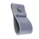 Ver imagem 1 de 02 Puxadores Doba Parafuso - Couro Legítimo Azul Marinho:Preto