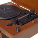 Ver imagem 3 de Vitrola Toca Disco Vinil Retro Bluetooth USB Auxiliar Reproduz e Grava Em Mp3 Bivolt Vintage Raveo