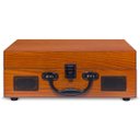 Ver imagem 5 de Vitrola Toca Disco Vinil Retro Bluetooth USB Auxiliar Reproduz e Grava Em Mp3 Bivolt Vintage Raveo
